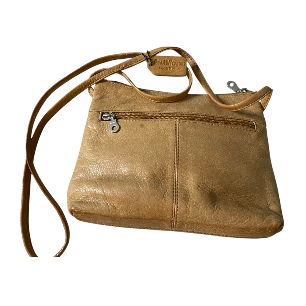 Tan Leather Crossbody Bag with Adjustable Strap